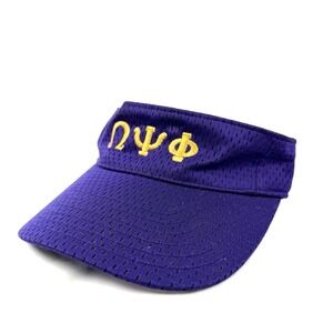 VTG Omega Psi Phi Fraternity Visor Hat Cap Adjustable Strapback Purple College